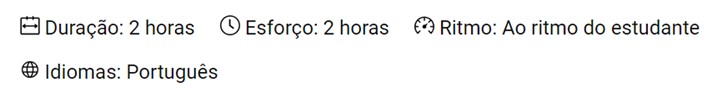 Duração do curso